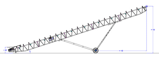 Radial Stacker, Conveyor system, Iron City Supply