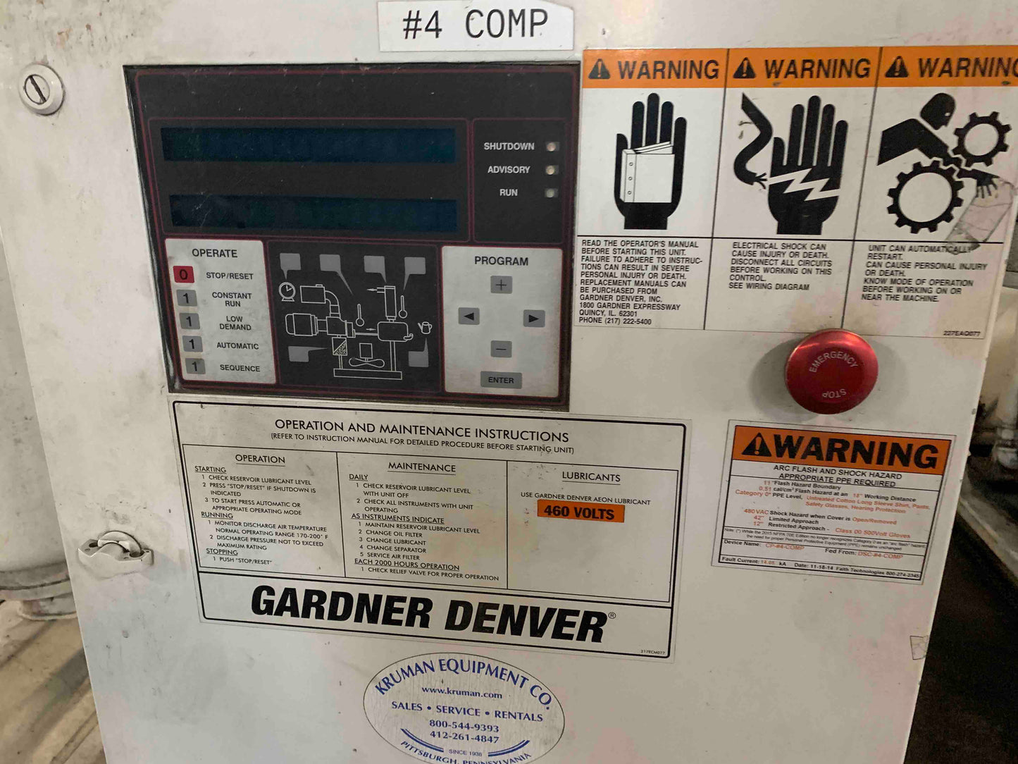 Compresores de tornillo rotativo Gardner Denver Electra Saver II 200