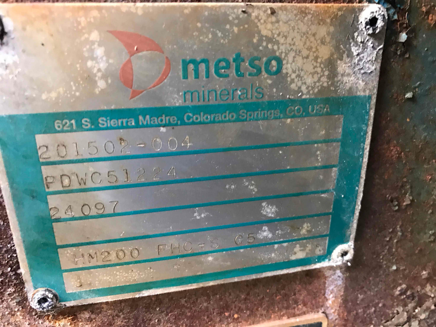 Metso HM200 Slurry Pump