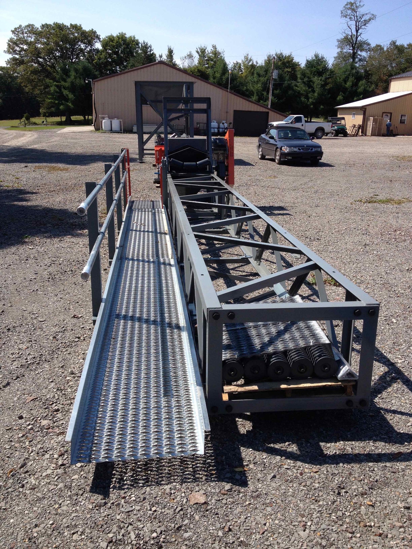 Frac, sand, Loadout, Radial Stacker, Conveyor system