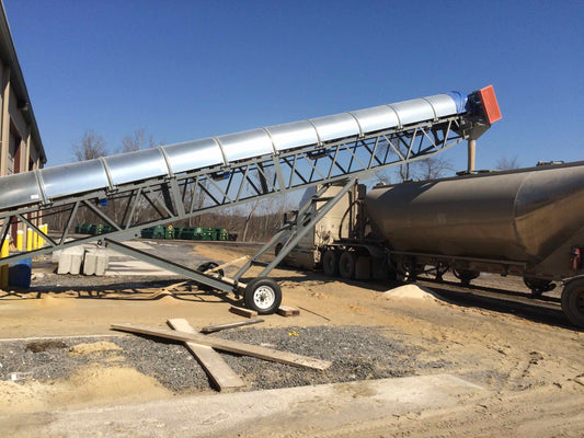 Frac, sand, Loadout, Radial Stacker, Conveyor system