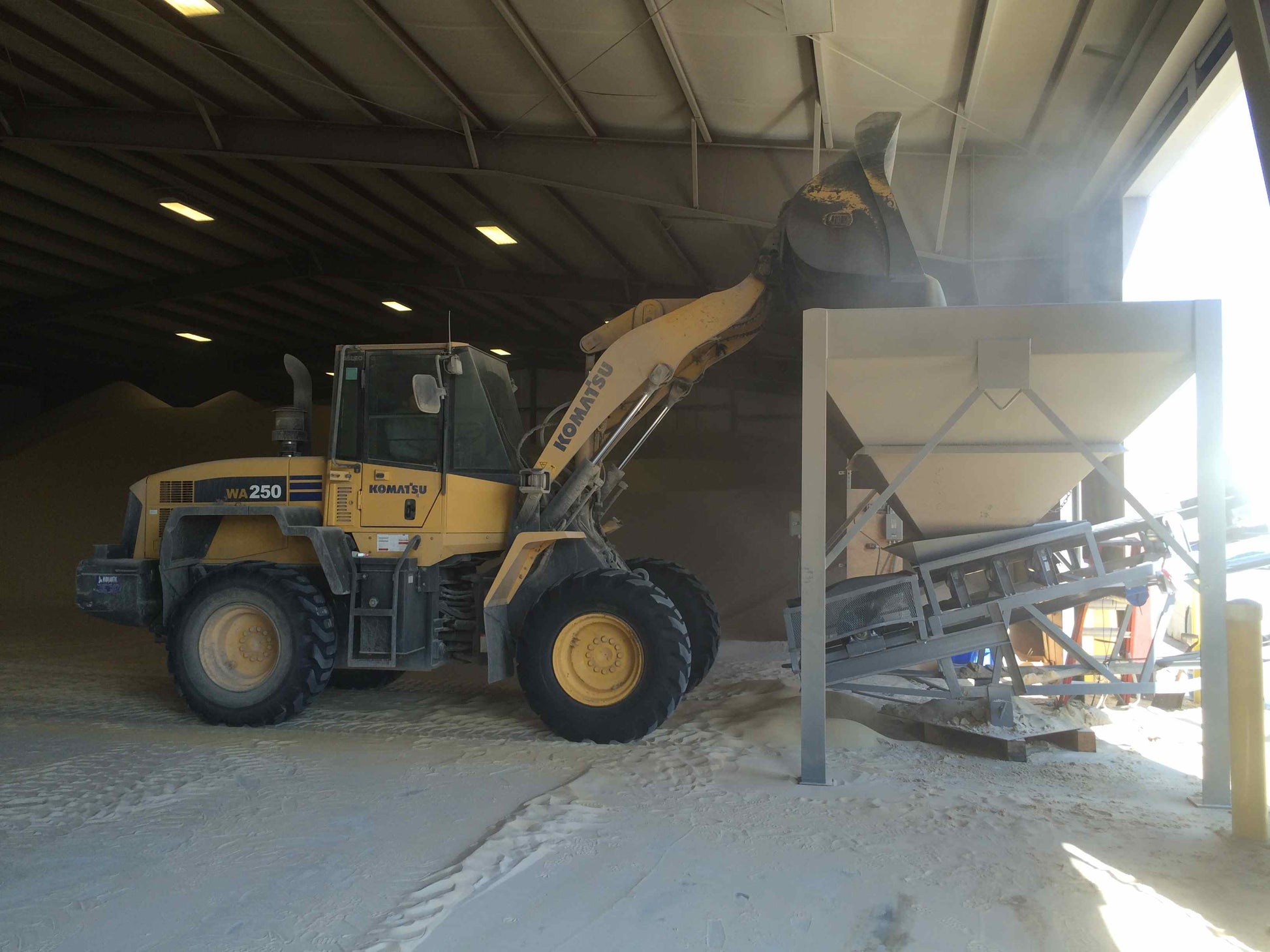 Frac, sand, Loadout, Radial Stacker, Conveyor system