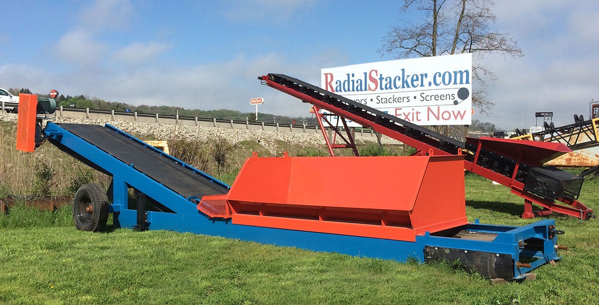 End dump unloader, HD unloader, truck unloader