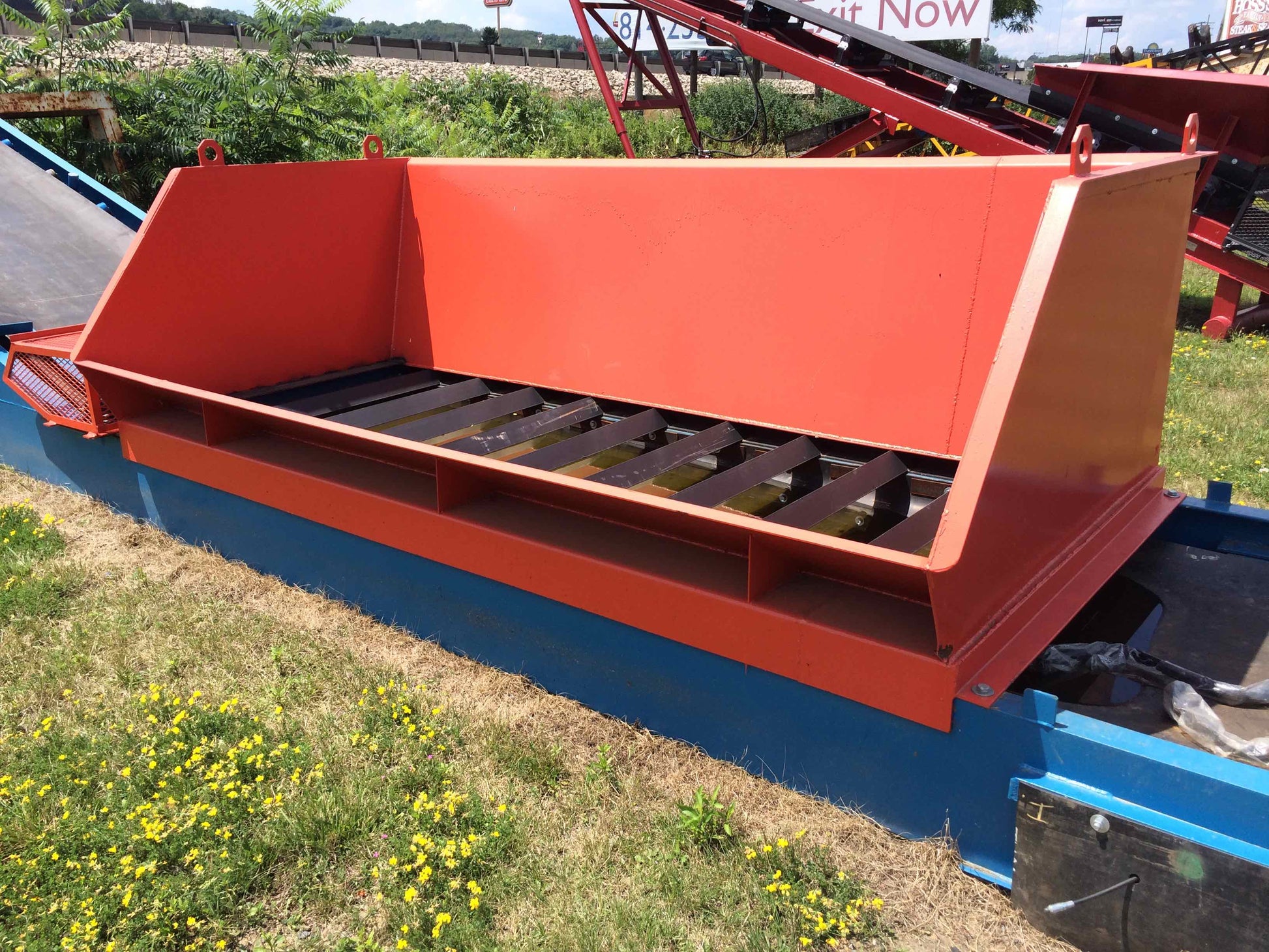 End dump unloader, HD unloader, truck unloader