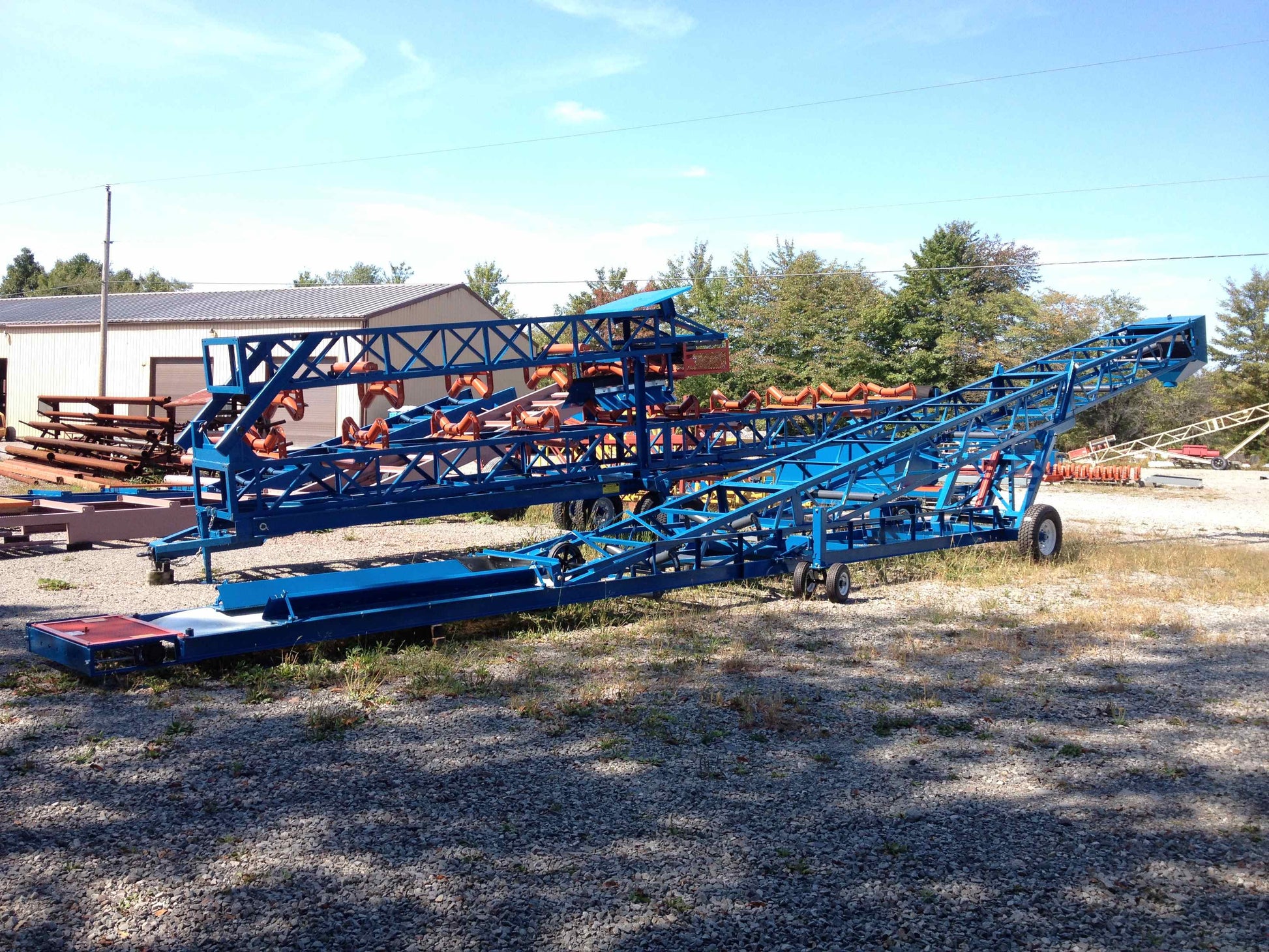 Rail car unloader, Conveyor system, Conveyor belt, Iron city supply