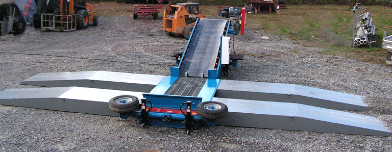Drive over unloader, HD unloader, truck unloader