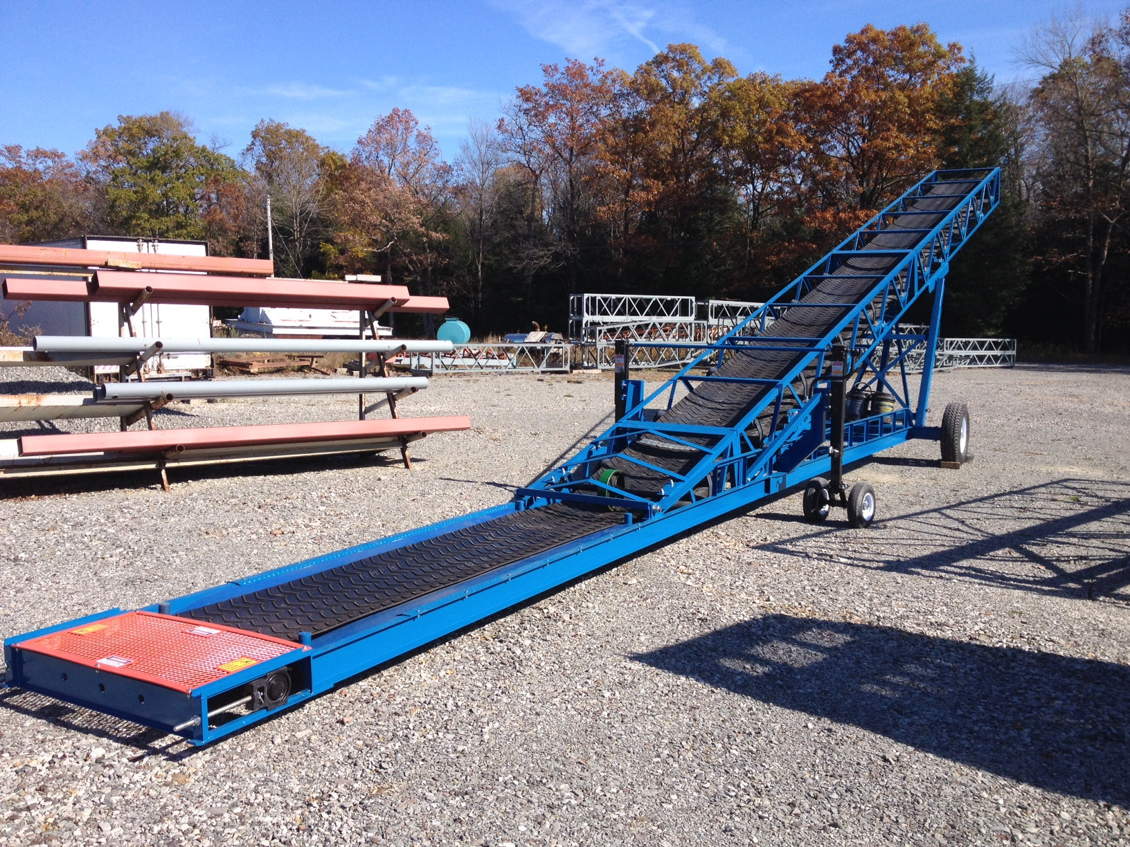 Rail car unloader, Conveyor system, Conveyor belt, Iron city supply