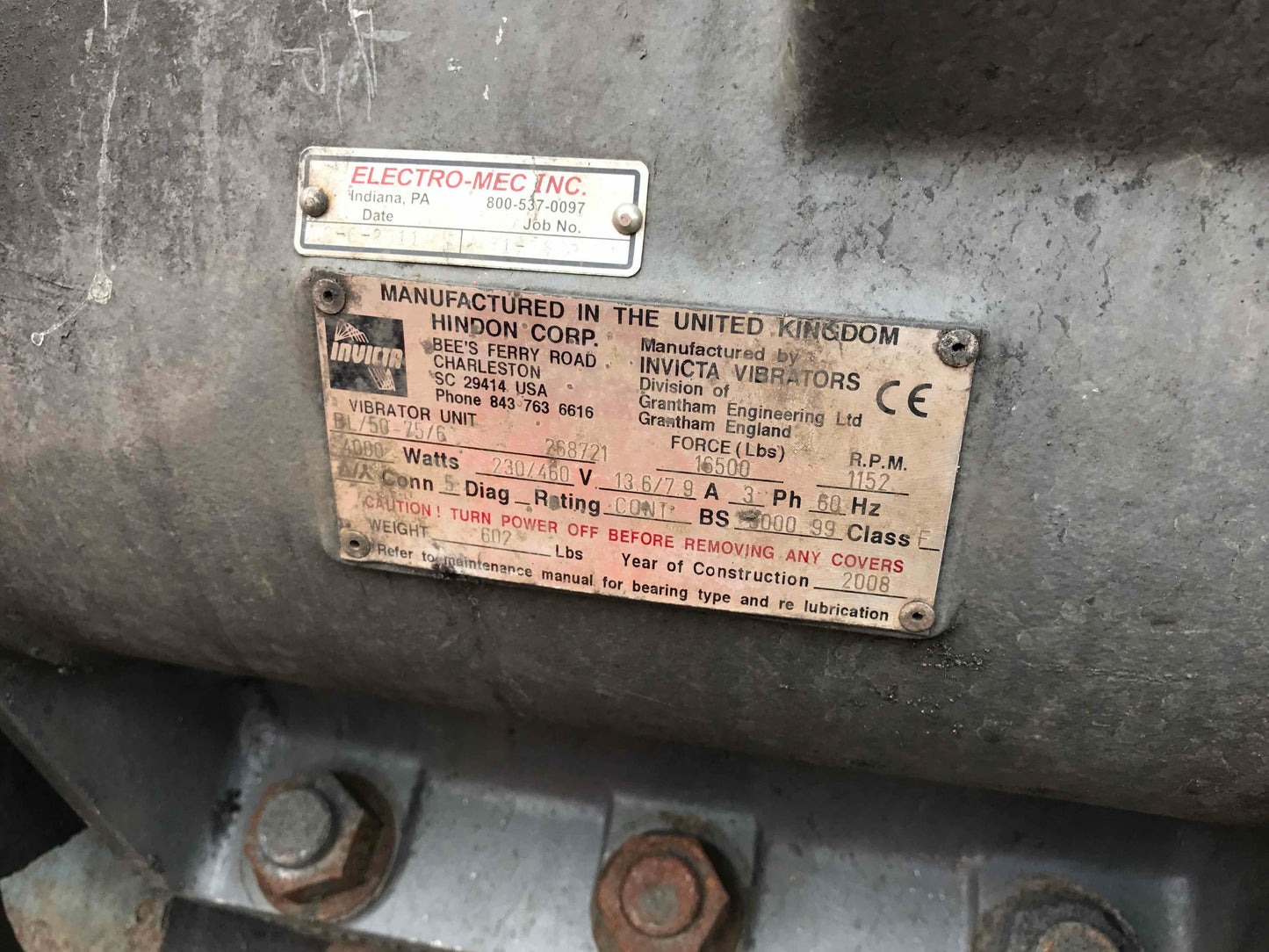 Criba horizontal de una sola plataforma Conn-Weld de 3 x 10