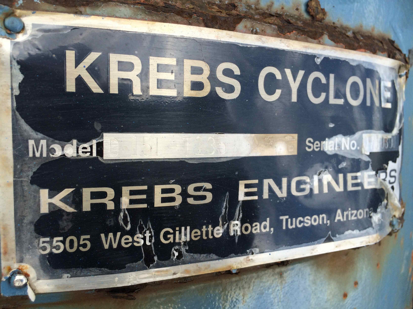 Ciclón Krebs D15L T135