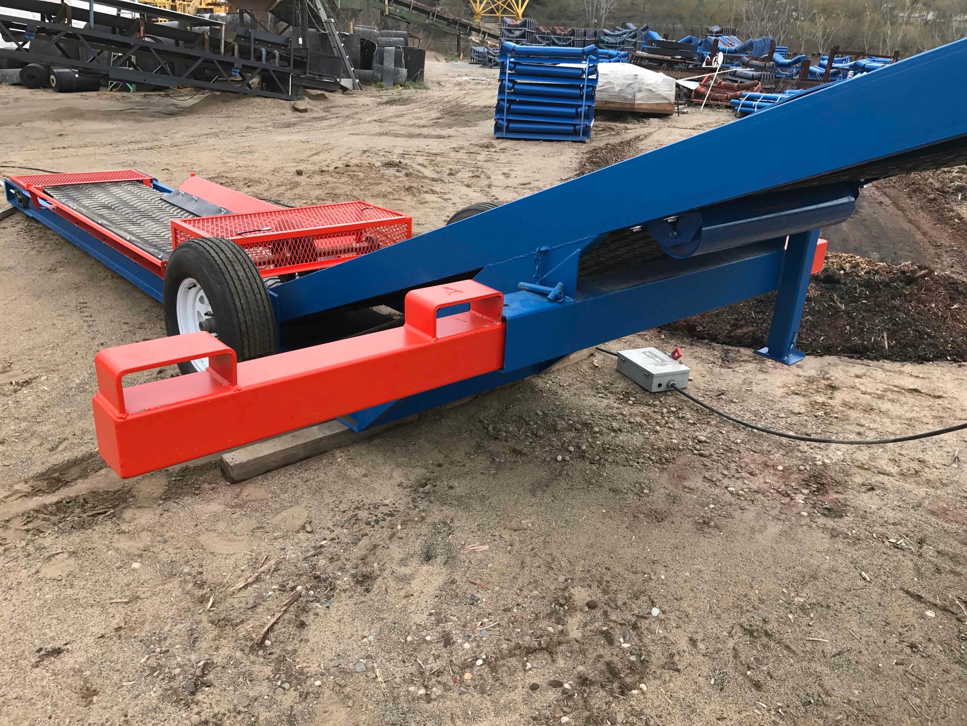 Rail car unloader, Conveyor system, Conveyor belt, Iron city supply